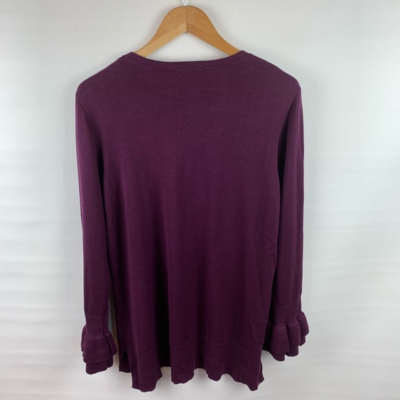 Isaac Mizrahi Live Ruffle Bell Sleeve Tunic - Picture 7 of 10